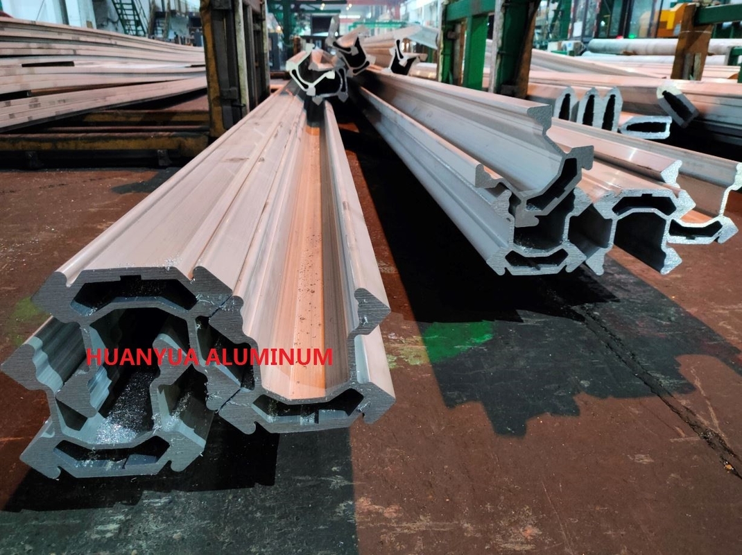 Blasting Industry Aluminium Extruded Profiles 7000 Series Mill Finish Feed Beam